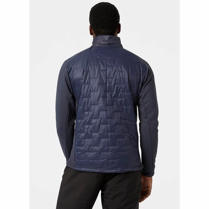 Men's Helly Hansen Lifaloft Hybrid Coats Navy | 835-PREOCV