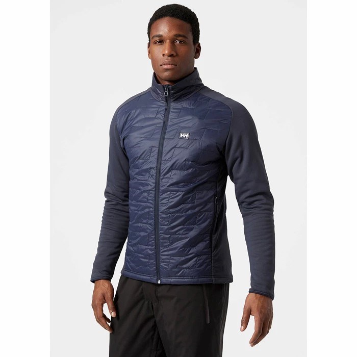 Men's Helly Hansen Lifaloft Hybrid Coats Navy | 835-PREOCV