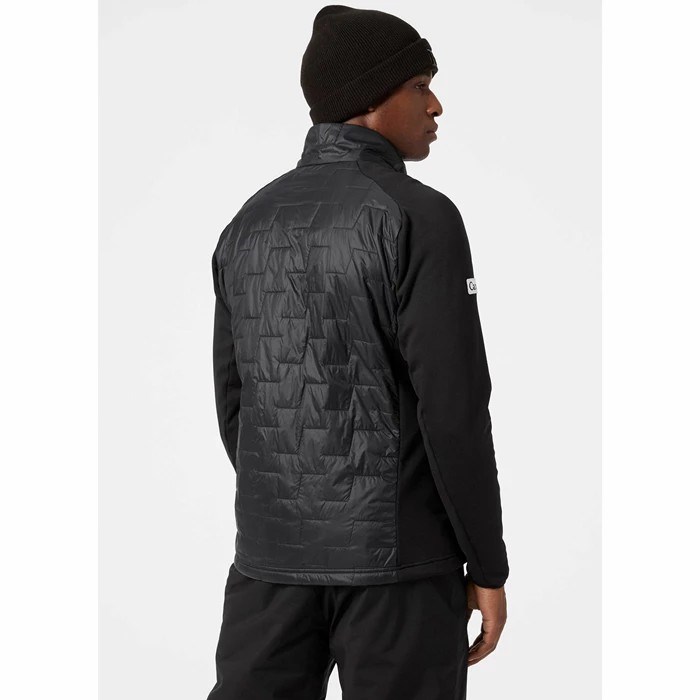 Men's Helly Hansen Lifaloft Hybrid Outdoor Jackets Black | 023-GFUNXK