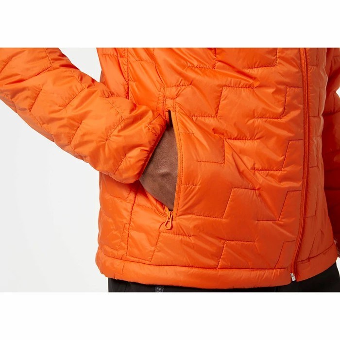 Men's Helly Hansen Lifaloft Insulated Hooded Ski Jackets Orange | 687-FYHMPJ