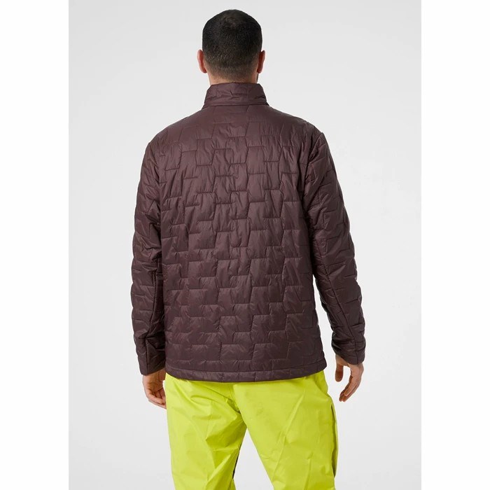 Men's Helly Hansen Lifaloft Ski Jackets Brown | 582-YSKRZI