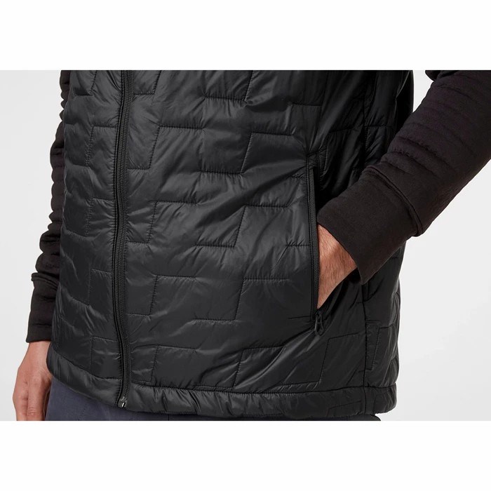 Men's Helly Hansen Lifaloft Ski Jackets Black | 781-OVSPLF