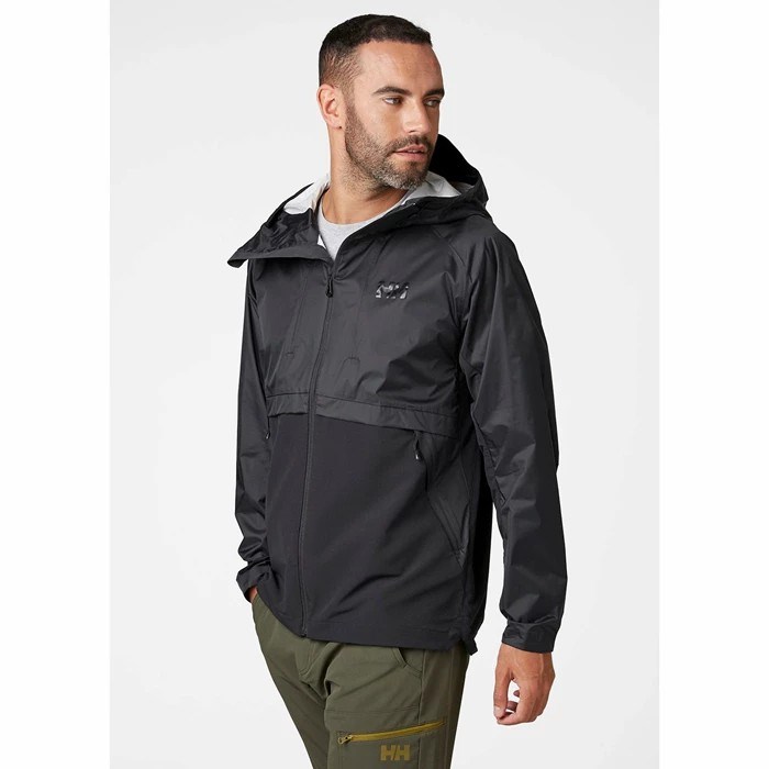 Men's Helly Hansen Logr 2.0 Shell Jackets Black | 652-JMRIKS