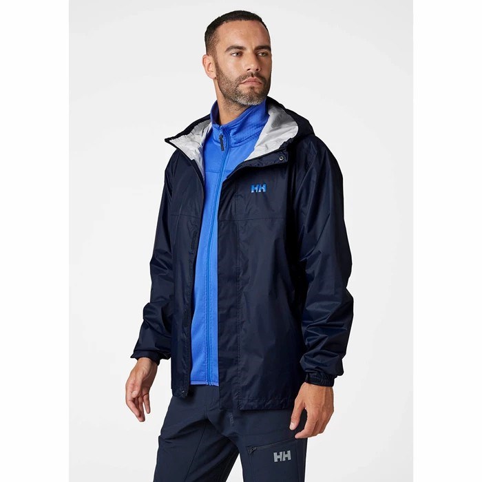 Men's Helly Hansen Loke Coats Navy | 382-DKQJWA