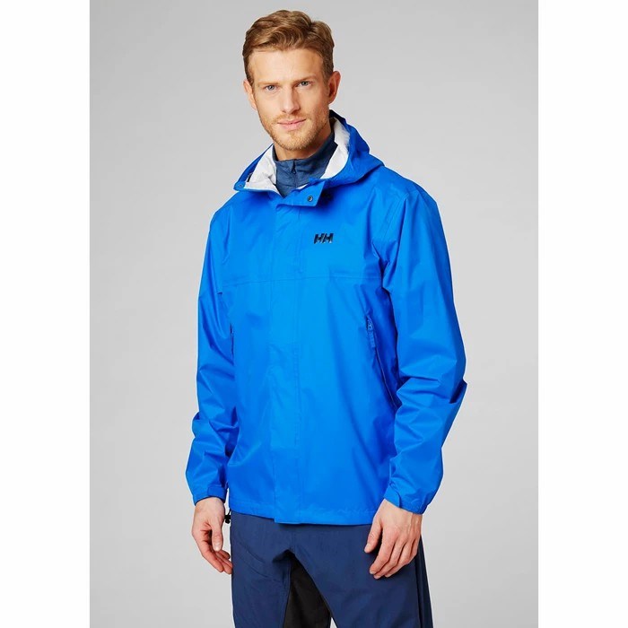 Men's Helly Hansen Loke Outdoor Jackets Blue / Purple | 410-GWOUHA