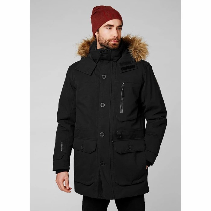 Men's Helly Hansen Longyear Ii Winter Jackets Black | 978-DILXNJ