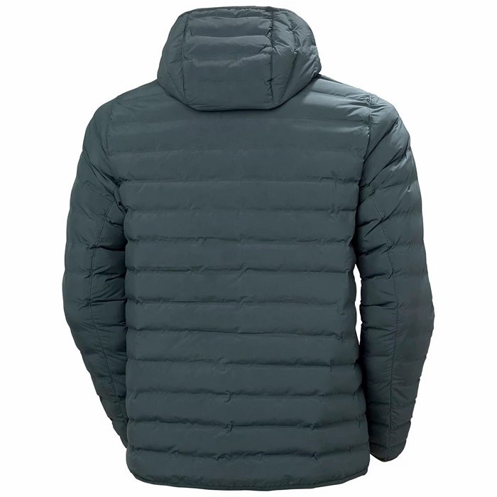 Men's Helly Hansen Mono Material Hooded Casual Jackets Grey | 348-HOXNAS