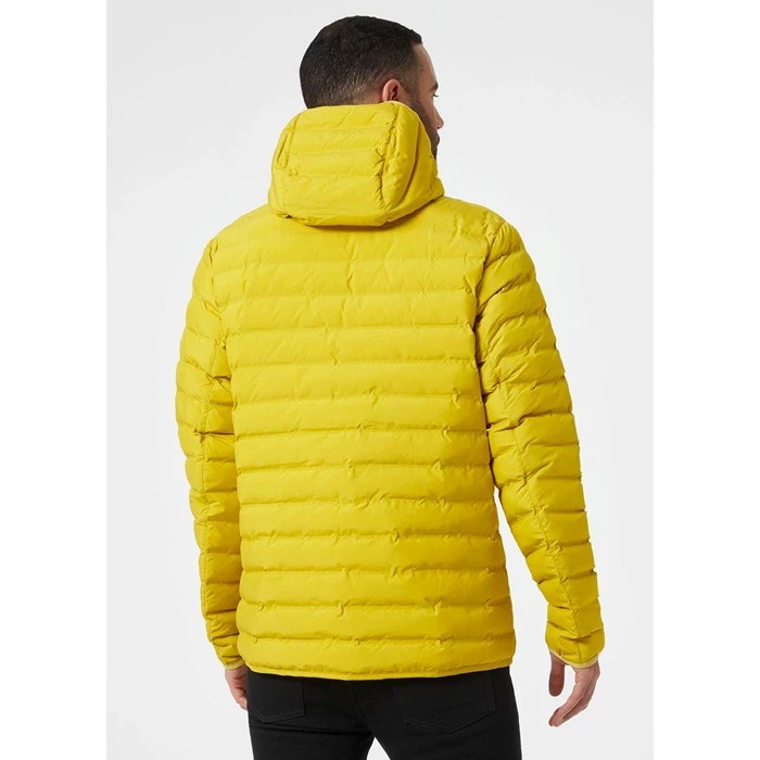 Men's Helly Hansen Mono Material Hooded Casual Jackets Brown / Yellow | 375-NCLEXA