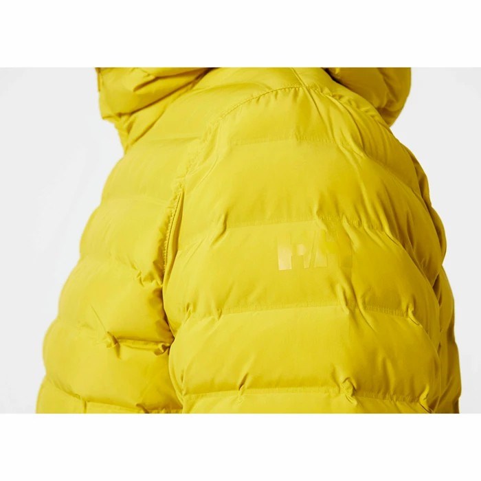 Men's Helly Hansen Mono Material Hooded Insulated Jackets Brown / Yellow | 728-HEXRPL