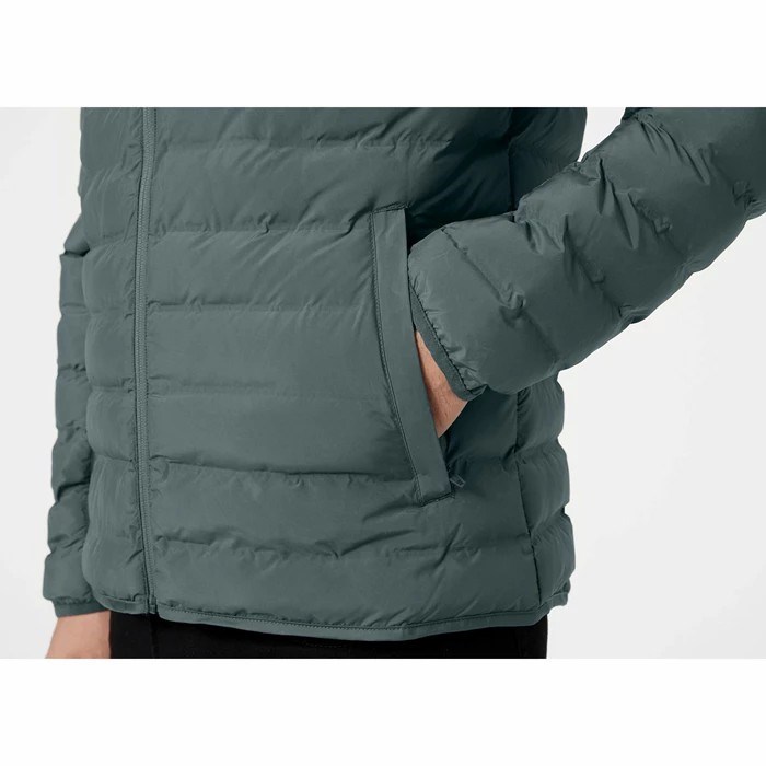 Men's Helly Hansen Mono Material Insulated Jackets Grey | 361-AXJUTI