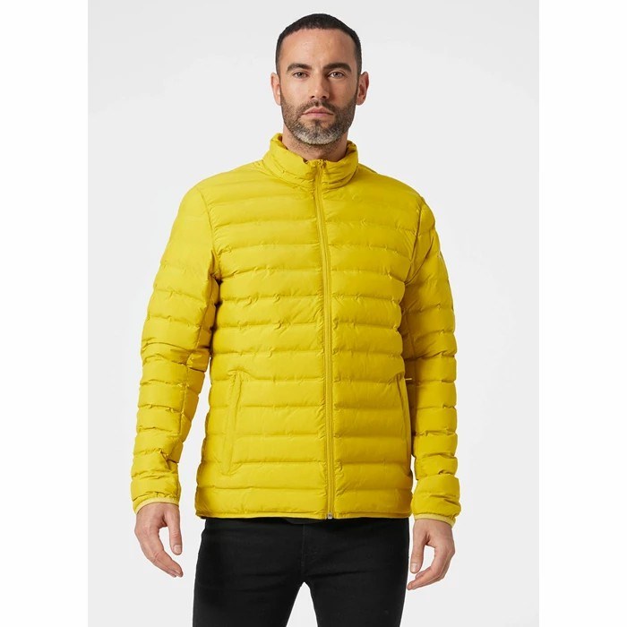 Men's Helly Hansen Mono Material Insulated Jackets Brown / Yellow | 560-VYTZLX