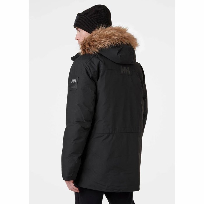 Men's Helly Hansen Nordsjo Parka Black | 706-KEWAMV