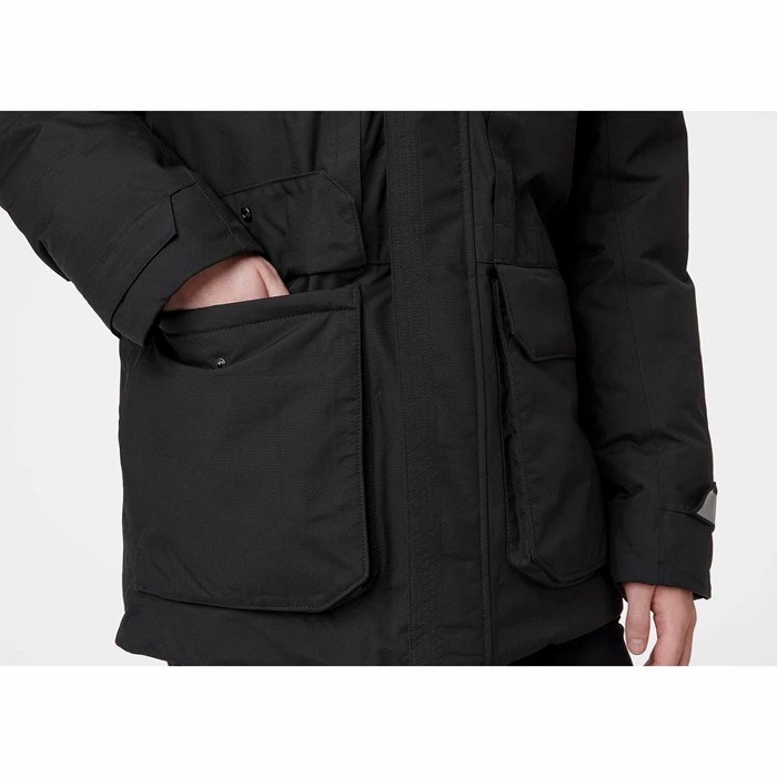 Men's Helly Hansen Nordsjo Parka Black | 706-KEWAMV