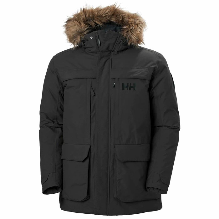 Men\'s Helly Hansen Nordsjo Parka Black | 706-KEWAMV