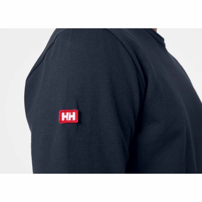 Men's Helly Hansen North Sea Long Sleeve T Shirts Navy | 180-RLHNZV