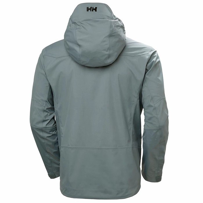 Men's Helly Hansen Odin 9 Worlds 2.0 Hiking Jackets Grey | 463-UVKHGQ