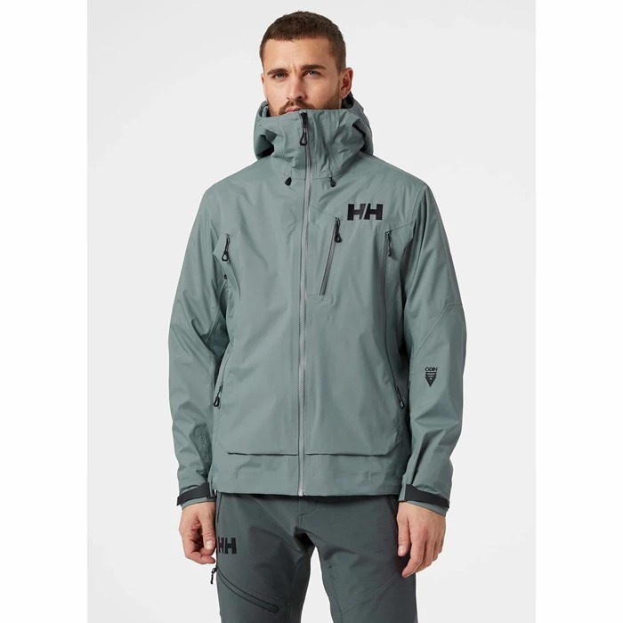 Men's Helly Hansen Odin 9 Worlds 2.0 Shell Jackets Grey | 378-EIDCWL