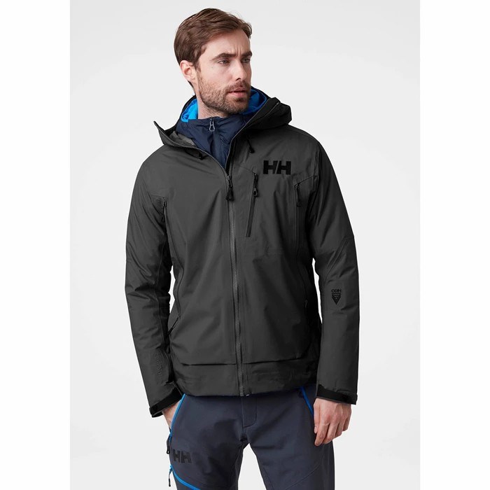 Men's Helly Hansen Odin 9 Worlds 2.0 Ski Jackets Black | 153-HFRNBX