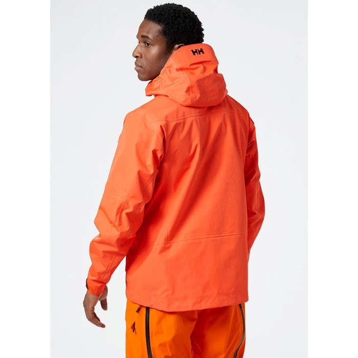 Men's Helly Hansen Odin 9 Worlds Infinity Outdoor Jackets Orange / Red | 278-QPBDRO