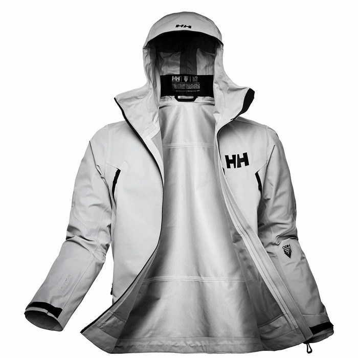 Men\'s Helly Hansen Odin 9 Worlds Infinity Outdoor Jackets Grey | 561-RKGOQC