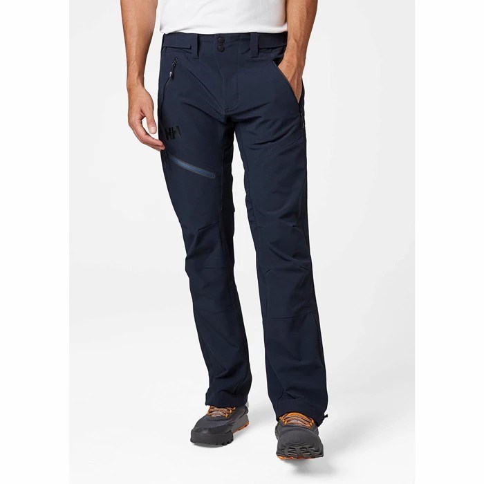 Men's Helly Hansen Odin Huginn Shell Pants Navy | 650-ZWTXFQ