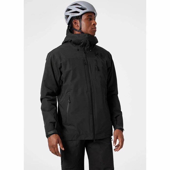 Men's Helly Hansen Odin Infinity Insulated Outdoor Jackets Black | 086-ZQODHE