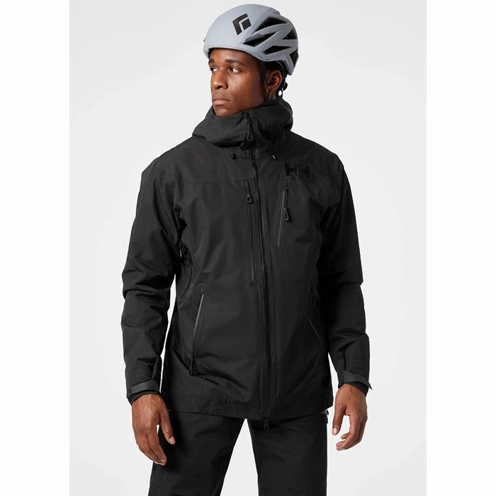 Men's Helly Hansen Odin Infinity Insulated Outdoor Jackets Black | 086-ZQODHE