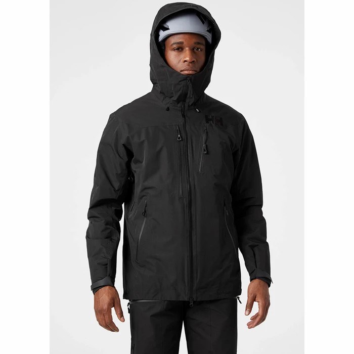 Men's Helly Hansen Odin Infinity Insulated Outdoor Jackets Black | 086-ZQODHE