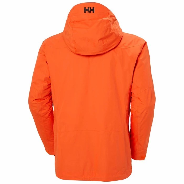 Men's Helly Hansen Odin Infinity Insulated Outdoor Jackets Brown / Orange | 125-NJVOQH