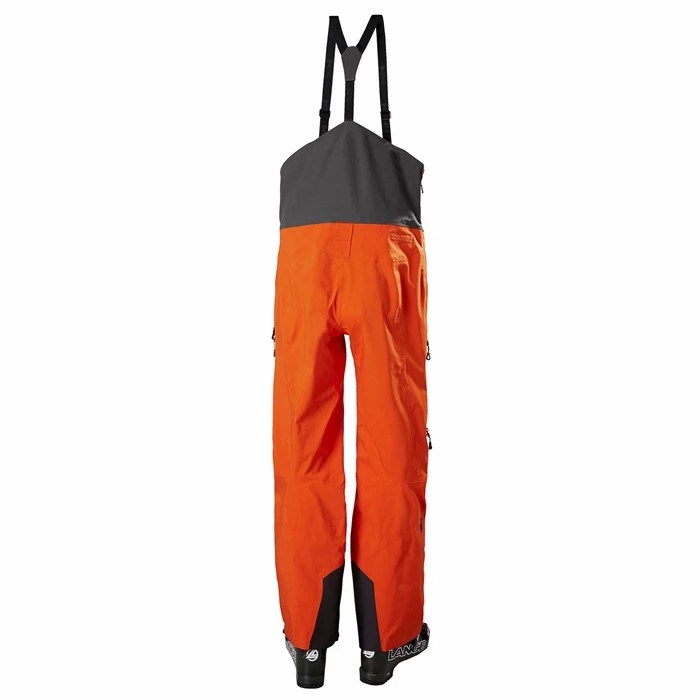 Men's Helly Hansen Odin Mountain Infinity 3l Bib Shell Pants Orange / Red | 415-WPBMGY