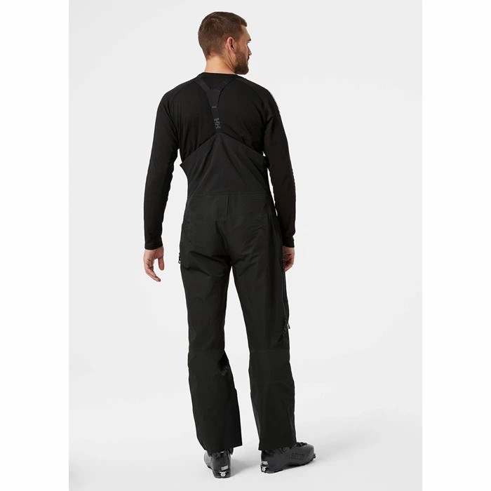 Men's Helly Hansen Odin Mountain Infinity 3l Bib Waterproof Pants Black | 746-FXEDYS