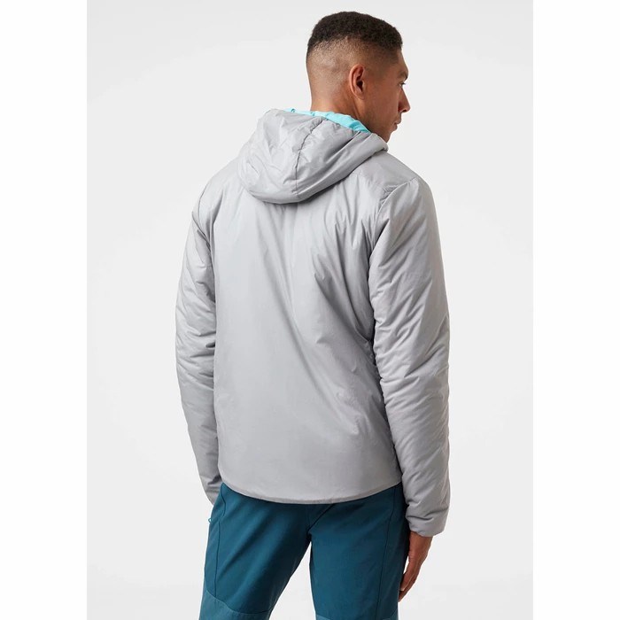 Men's Helly Hansen Odin Stretch Hooded Hiking Jackets Grey | 908-ERIOQJ