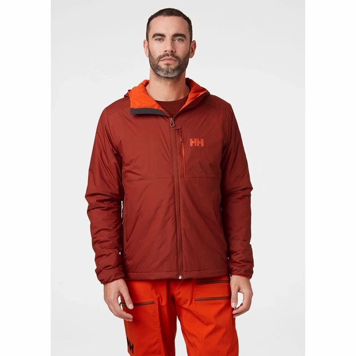 Men's Helly Hansen Odin Stretch Hooded Light Outdoor Jackets Brown | 103-YOLEJG