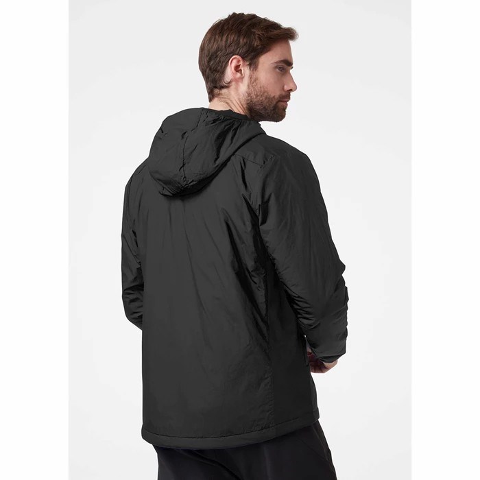 Men's Helly Hansen Odin Stretch Hooded Light Hiking Jackets Black | 178-XRCONS