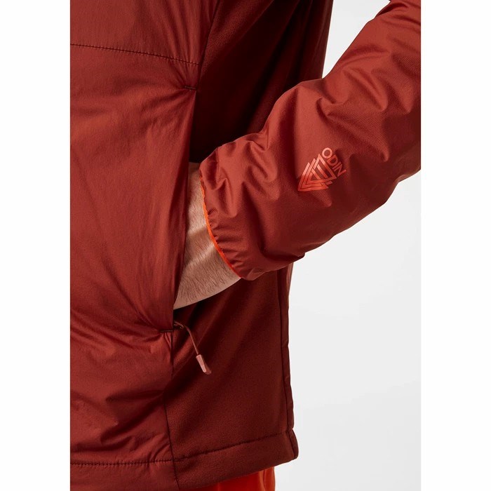 Men's Helly Hansen Odin Stretch Hooded Light Midlayer Jackets Brown | 215-WQBRNG