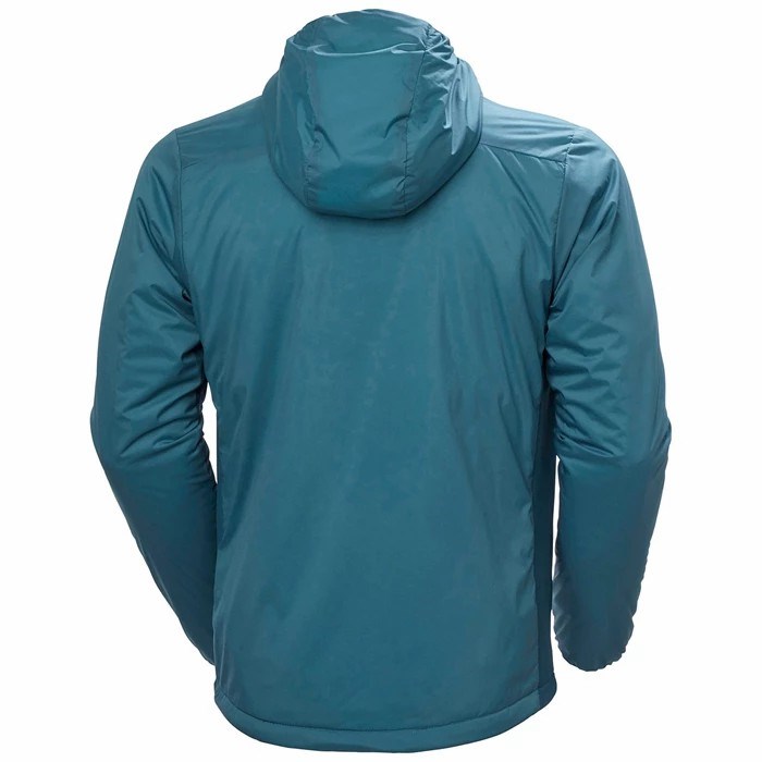 Men's Helly Hansen Odin Stretch Hooded Light Insulated Jackets Turquoise | 467-EBTWXG