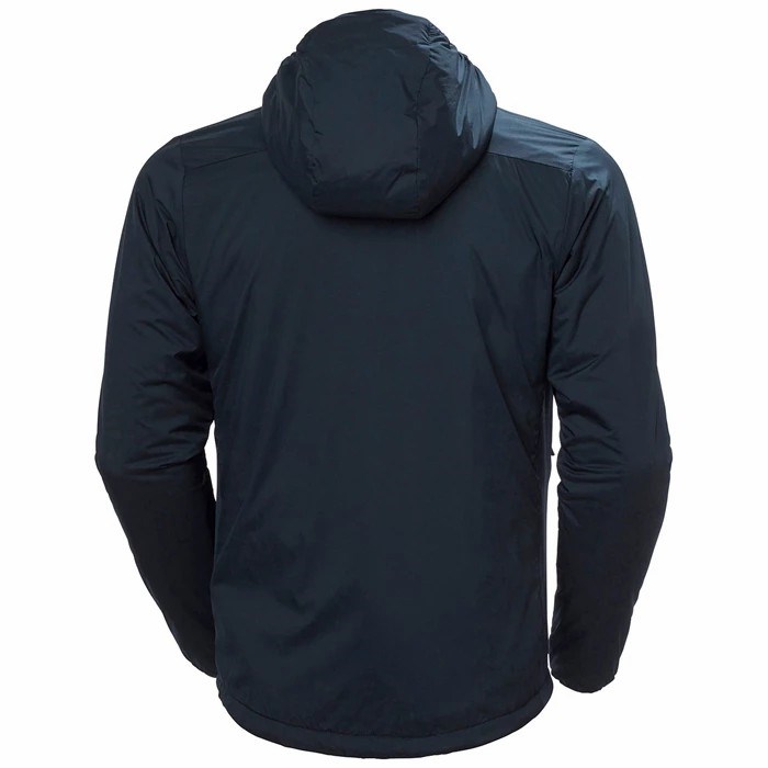 Men's Helly Hansen Odin Stretch Hooded Light Insulated Jackets Navy | 540-GDYMUH