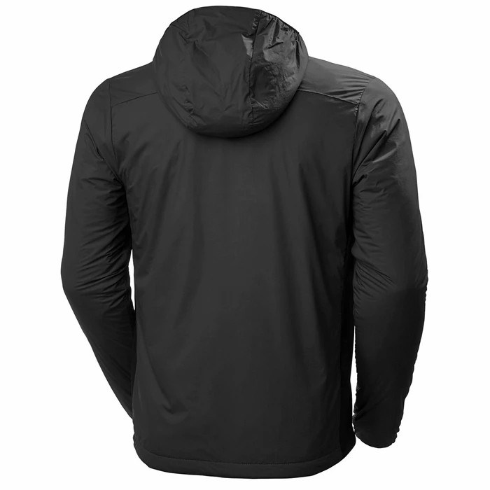 Men's Helly Hansen Odin Stretch Hooded Light Midlayer Jackets Black | 608-MDYELJ