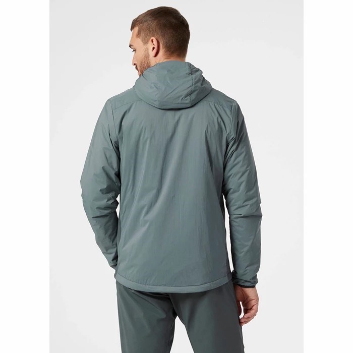 Men's Helly Hansen Odin Stretch Hooded Light Outdoor Jackets Grey | 645-OJQUVZ