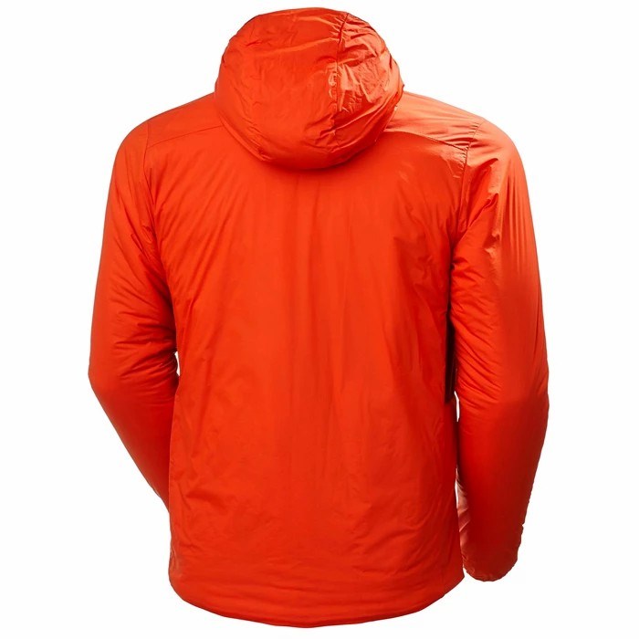 Men's Helly Hansen Odin Stretch Hooded Midlayer Jackets Red / Orange | 320-TLNWQM