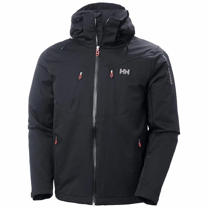 Men\'s Helly Hansen Omega Ski Jackets Black | 170-IJAVKE