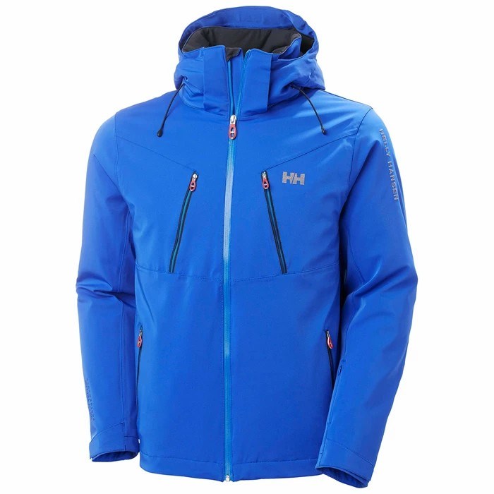 Men\'s Helly Hansen Omega Ski Jackets Blue | 480-UZLRVO