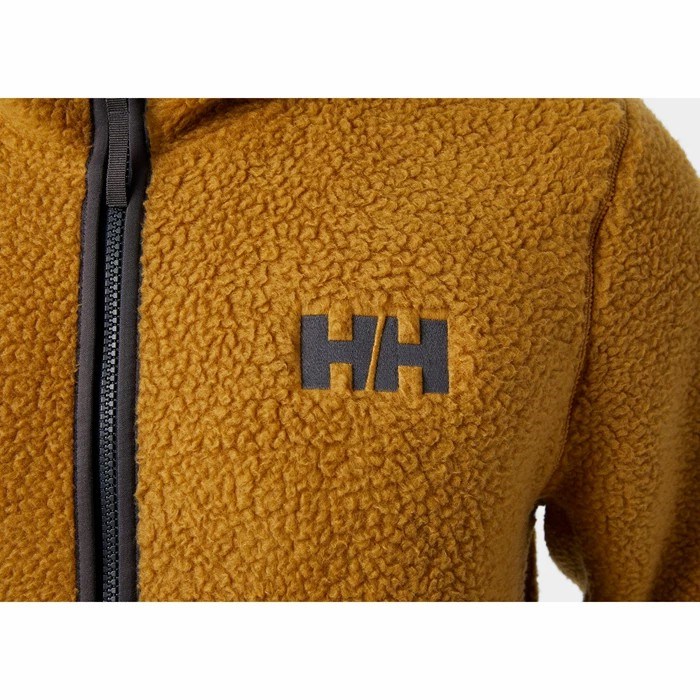 Men's Helly Hansen Panorama Pile Midlayer Jackets Brown | 301-HTYMON