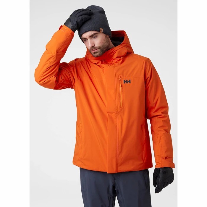 Men's Helly Hansen Panorama Ski Jackets Orange | 257-FDYPRU