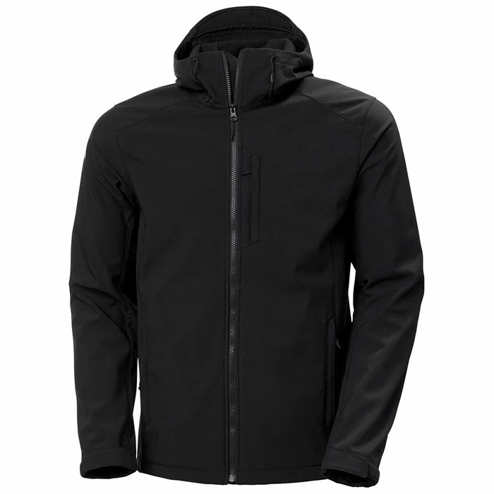 Men\'s Helly Hansen Paramount Hooded Soft Casual Jackets Black | 056-VEJXOW