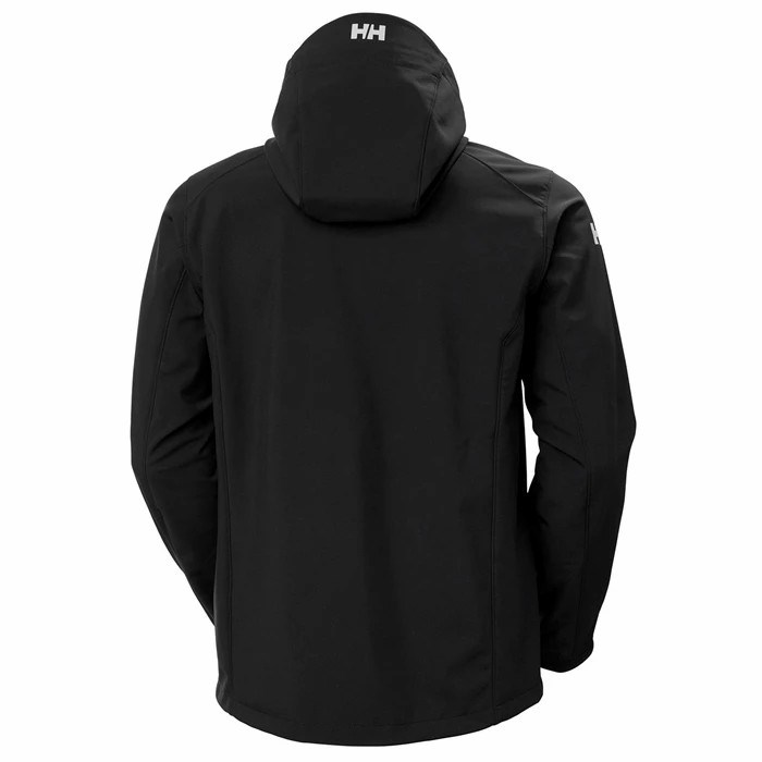 Men's Helly Hansen Paramount Hooded Soft Hiking Jackets Black | 123-BKGCME