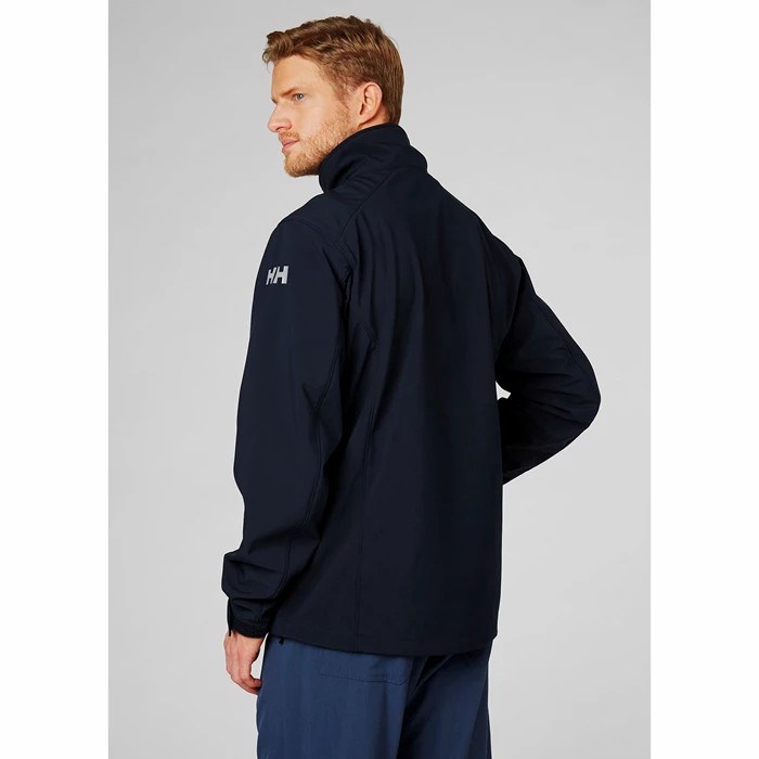 Men's Helly Hansen Paramount Soft Hiking Jackets Navy | 413-UHTPOA