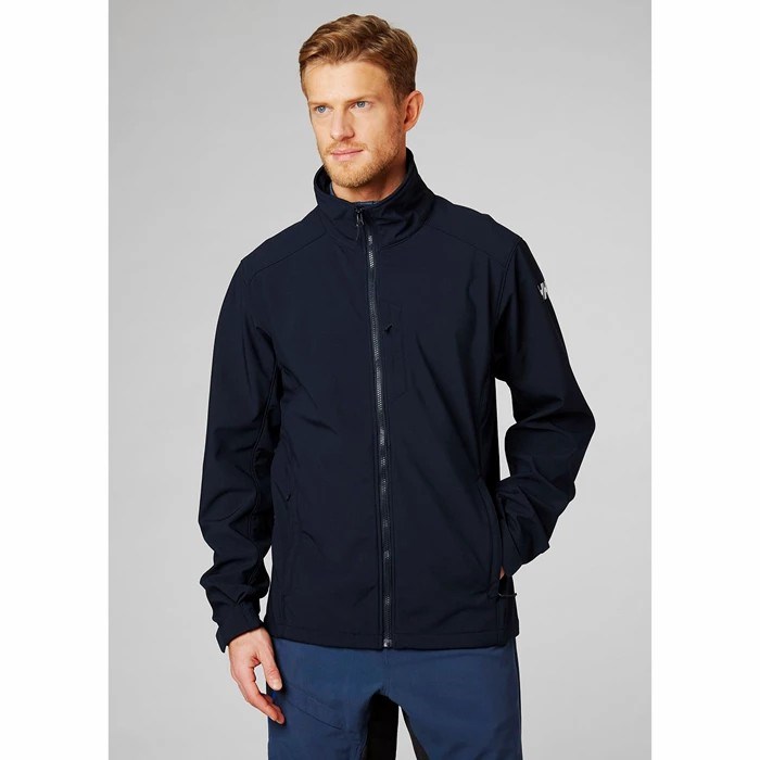 Men's Helly Hansen Paramount Soft Hiking Jackets Navy | 413-UHTPOA