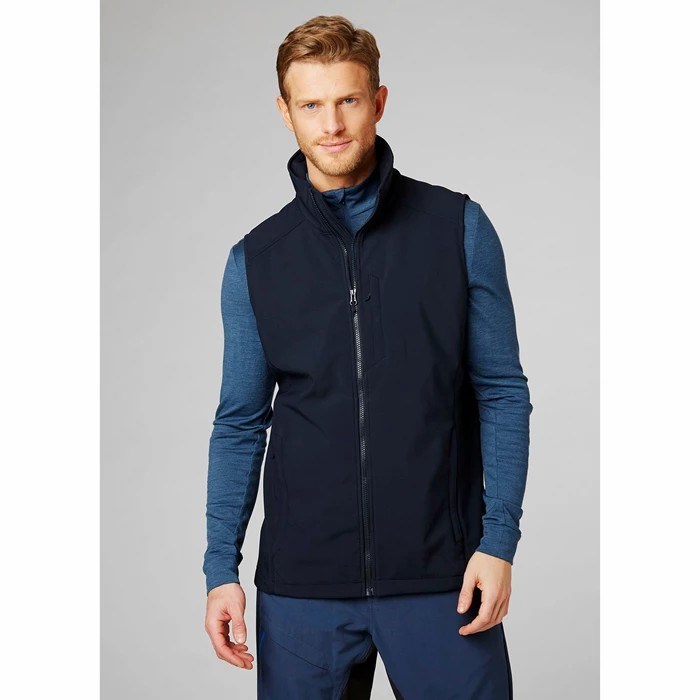 Men's Helly Hansen Paramount Softshell Outdoor Jackets Navy | 945-WSHNKO