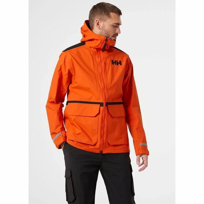 Men's Helly Hansen Patrol Transition Coats Orange / Red | 145-PGRQBA